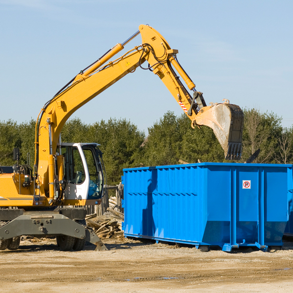 how many times can i have a residential dumpster rental emptied in Dallam County TX